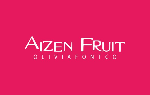 Aizen Fruit: A Handwritten Typeface That Adds Romance to Branding