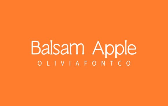 Balsam Apple Font: A Handwritten Typeface for Editorial Elegance