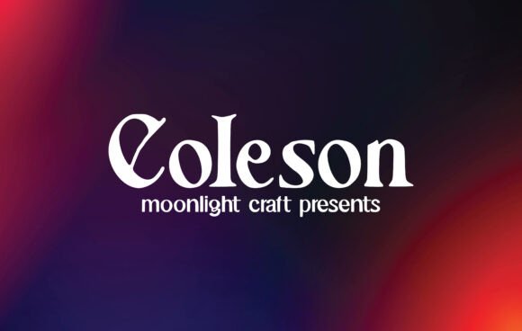 Coleson Font: A Beautiful Serif Typeface for Crafters and Creators