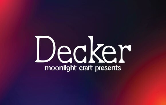 Decker Font: A Handwritten Typeface for Makers and Creators