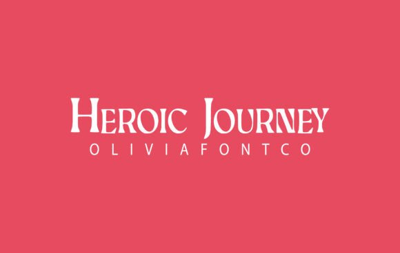 Heroic Journey Typeface: A Romantic Handwritten Serif for Editorial Design