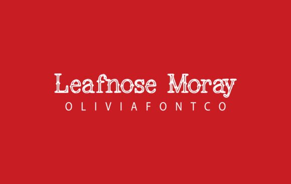 Leafnose Moray: A Versatile Serif for Modern Design