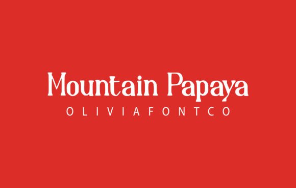 Mountain Papaya Font: A Romantic Typeface for Digital Design