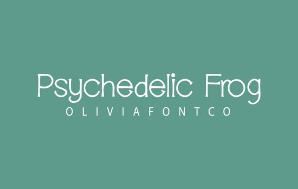 Psychedelic Frog Font: A Handwritten Typeface for Creative Makers