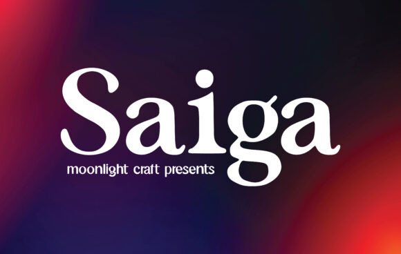 Saiga Font: A Handwritten Typeface for Crafters and Makers
