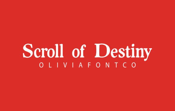Scroll of Destiny Typeface: A Romantic Serif for Creative Branding