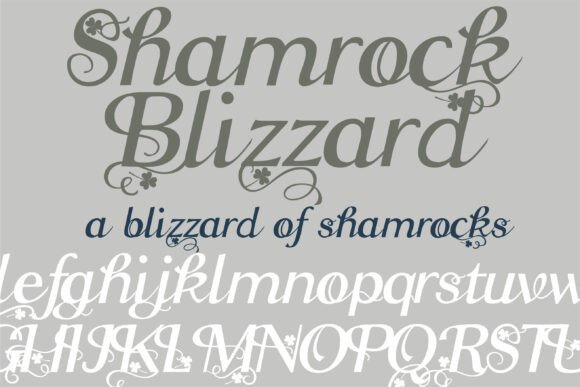 Shamrock Blizzard Font: A Handwritten Serif for Digital Branding