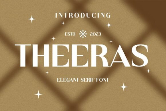 Theeraz Font: A Serif Typeface for Strong Digital Design